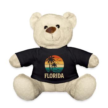 Florida Sunset Palmen Silhouette - Teddy - Schwarz - Vorne