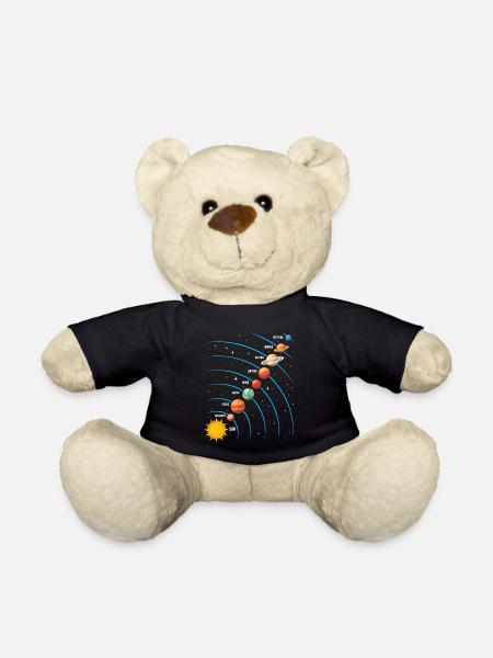Sonnensystem Weltraumwissenschaft Astronomie Kinder - Teddy - Schwarz