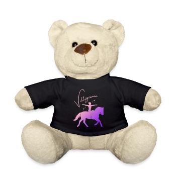 Voltigieren Grundsitz – Sport Outfit für Voltigier - Teddy - Schwarz - Vorne