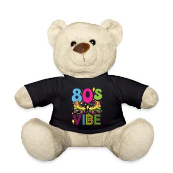 Fête nostalgique rétro des années 80 - Nounours - noir - Devant