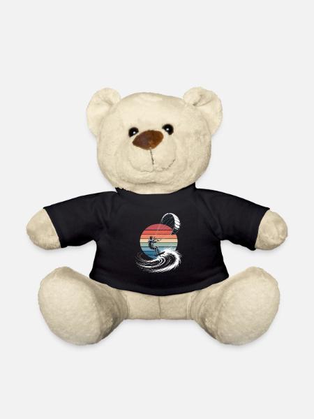Kitesurfer Vor Retro Sonnenuntergang Im Sommer - Teddy - Schwarz