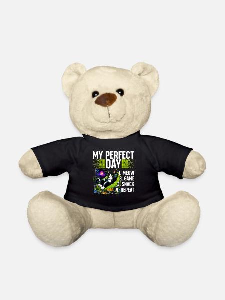 Gamer Gaming Cat Video Game - Teddy - Schwarz