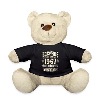 59. Geburtstag Geschenk Mann 1967 Vintage Retro - Teddy - Schwarz - Vorne