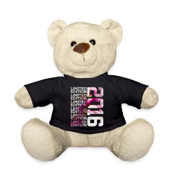LIMITED EDITION 2016 - 10 YEARS - 10TH BIRTHDAY - Teddy Bear - black - Front