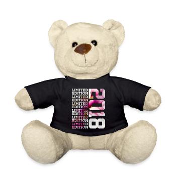LIMITED EDITION 2018 - 8 YEARS - 8TH BIRTHDAY - Teddy Bear - black - Front