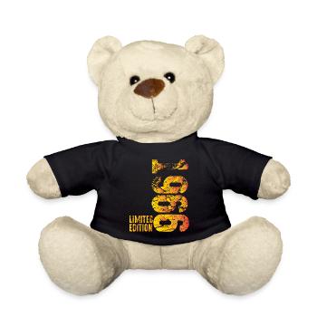 60th Birthday Gift Limited Built in 1966 - Teddy Bear - black - Front