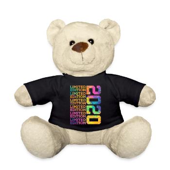 LIMITED EDITION 2020 - 6 YEARS - 6TH BIRTHDAY - Teddy Bear - black - Front