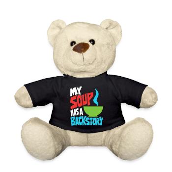 Suppe mit eigener Hintergrundgeschichte - Teddy - Schwarz - Vorne