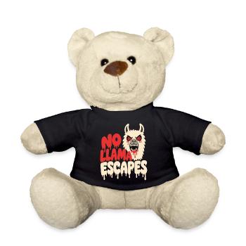 Horror-Lama – No Llama Escapes - Teddy - Schwarz - Vorne