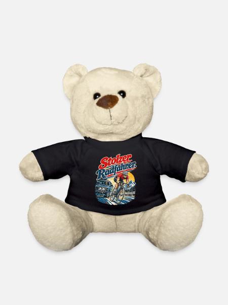 Stolzer Radfahrer Geschenkidee - Teddy - Schwarz