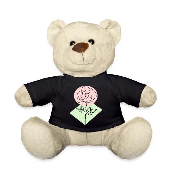 Rosenlinie im rosa Kreis - Teddy - Schwarz - Vorne