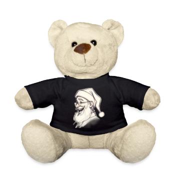Santa Chef Skizzen-Tee - Teddy - Schwarz - Vorne
