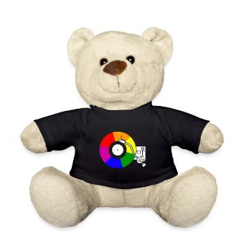 Gay Vinyl Pride Rainbow Flag Vinyl Record - Teddy - Schwarz - Vorne