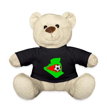 Football Algeria - Teddy Bear - black - Front