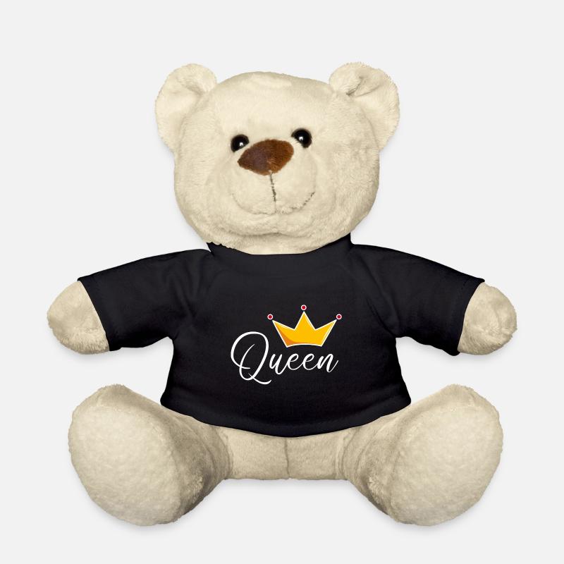Queen mit Krone - Teddy - Schwarz