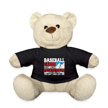 Trading collectionneur de cartes de baseball amusantes sont comme Po - Nounours - noir - Devant