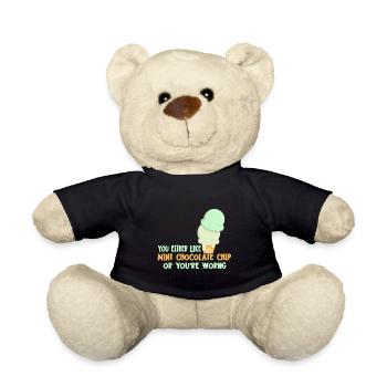 Entweder Du Magst Mint Chocolate Chip Oder Du - Teddy - Schwarz - Vorne