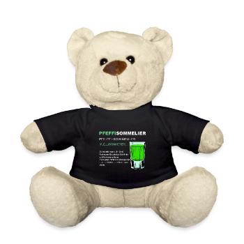 Pfeffisommelier Pfefferminz Likör Saufen JGA - Teddy - Schwarz - Vorne