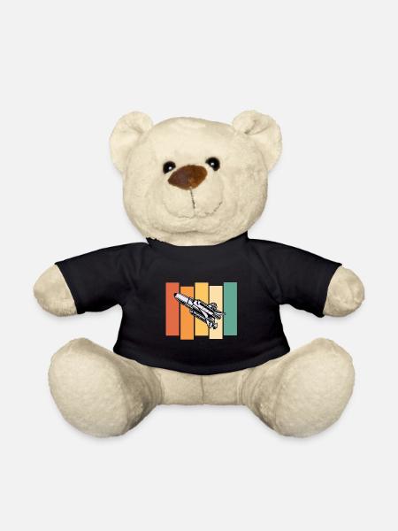 Raumschiff Astronaut Raumfahrt - Teddy - Schwarz