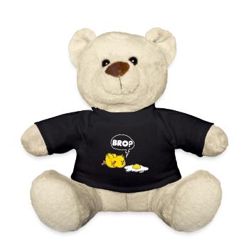 Lustiges Küken und Eier - Teddy - Schwarz - Vorne