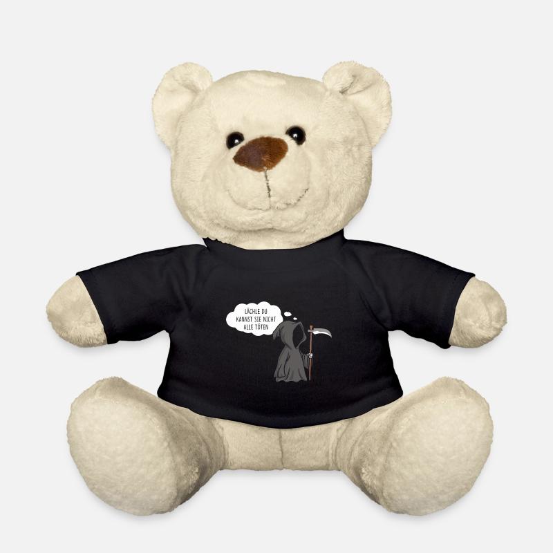 Sensenmann Lächle du kannst sie nicht alle - Teddy - Schwarz