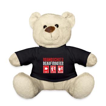Brandschutz Brandschutzbeauftragter Beruf - Teddy - Schwarz - Vorne