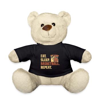 Eat - Teddy Bear - black - Front