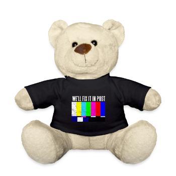 We'll fix it in post - Teddy Bear - black - Front