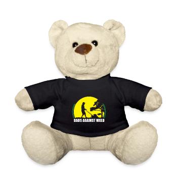 Plant Daddy Dads Against Weed Lawnmower Dad Funny - Teddy - Schwarz - Vorne