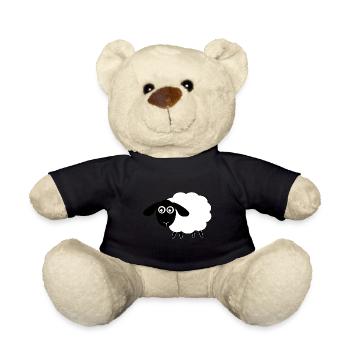 Sheep Gift Gift Idea - Teddy Bear - black - Front