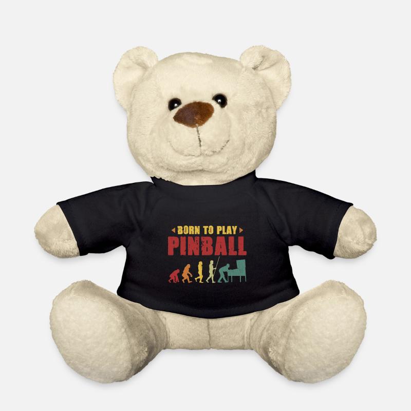 Né pour jouer au flipper - Nounours - noir