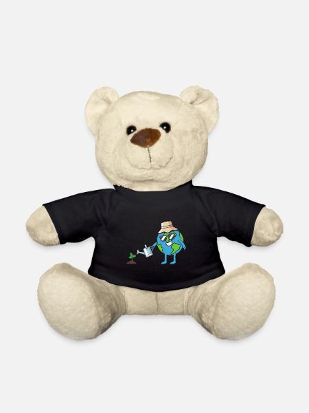 Erde Gärtner Earth Day Umwelt Tag Der Erde - Teddy - Schwarz