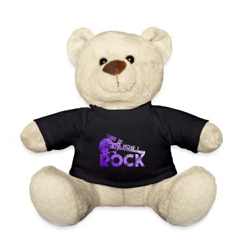 Rock and Roll Musik Gitarre - Teddy - Schwarz - Vorne