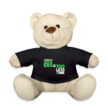 Horror für Trucker: zu wenig Zeit - Teddy - Schwarz - Vorne