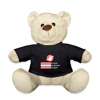 Ne touchez pas à mon garçon, amis - Nounours - noir - Devant