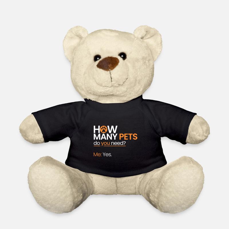 Combien d’animaux de compagnie? - Nounours - noir