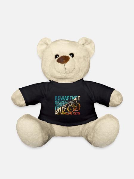 Kamera Fotokamera Kamera Spruch Geschenk Fotograf - Teddy - Schwarz