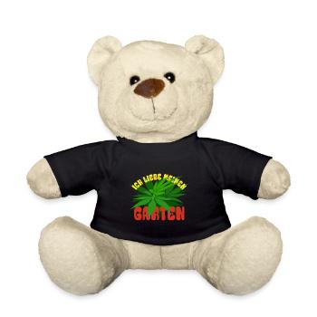 Ich liebe meinen Garten - Hanf - Cannabis legal - Teddy - Schwarz - Vorne