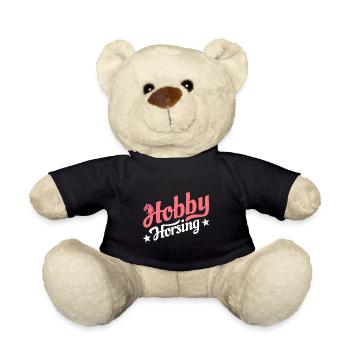 Hobby Horsing - Hobby Cheval - Equitation - Cadeau - Nounours - noir - Devant