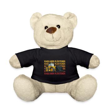 Radlader Flüsterer Retro Radladerfahrer - Teddy - Schwarz - Vorne