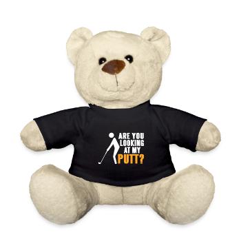 Regardez-vous Putt? Drôle de T-Shirt de Golf - Nounours - noir - Devant