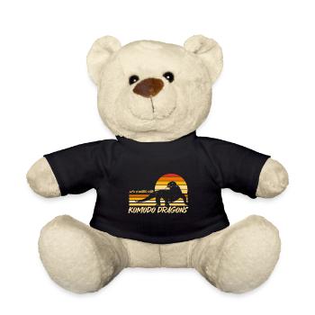 Komodo Dragon Komodo Lover Gift - Teddy Bear - black - Front