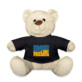 Summer Feeling - Sun - Holiday - Good Mood - Teddy Bear - black - Front