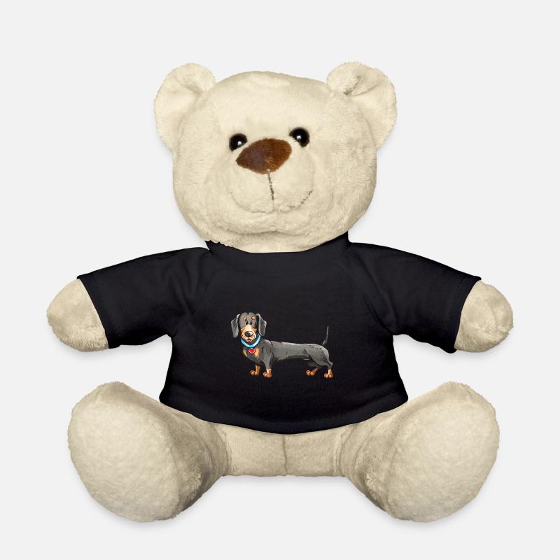 Dackel Geschenkidee - Teddy - Schwarz