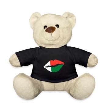 Drapeau de Madagascar, cadeau - Nounours - noir - Devant