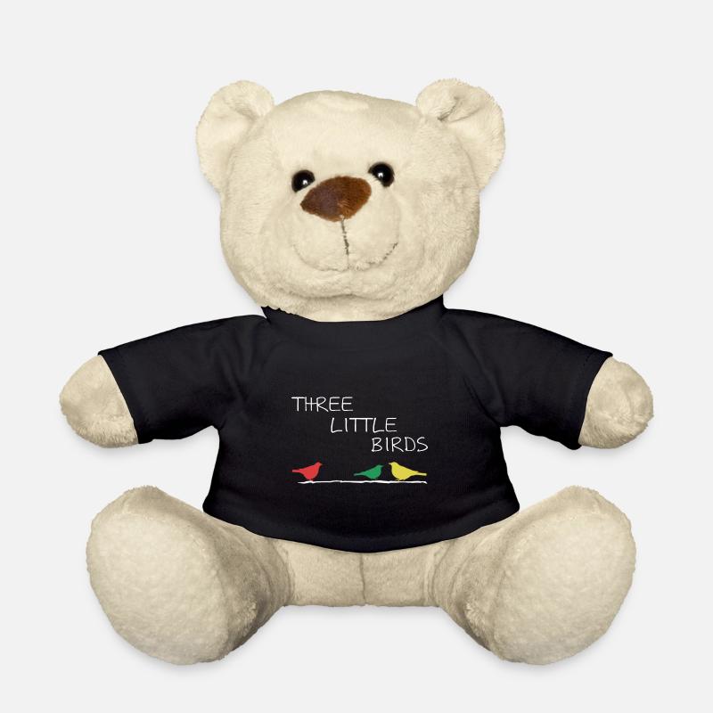 Three Little Birds Afrika Musik Reggae Rasta - Teddy - Schwarz
