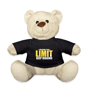 operator and heavy machinery operator - Teddy Bear - black - Front
