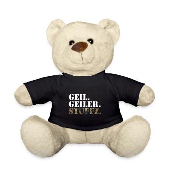 Geil. Geiler. StUffz. Bundeswehr Soldat - Teddy - Schwarz - Vorne
