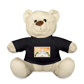 Wisconsin Fil-Am Design for proud Pinoys - Teddy Bear - black - Front