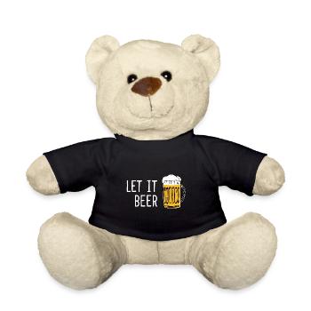 Funny Malle Sayings Beer Summer Holiday Alcohol - Teddy Bear - black - Front